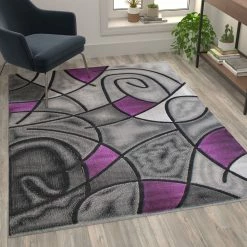 Outlet ❤️ Flash Furniture Jubilee Collection Modern Abstract Pattern Area Rug - Olefin Rug With Jute Backing - Living Room, Bedroom, & Family Room ???? -Mohawk Home Shop unnamed file 112