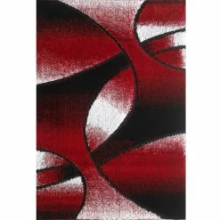 Promo ???? L'Baiet Maybelle Red Shag Area Rug ✔️