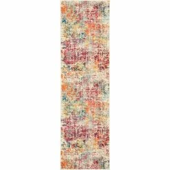 Budget ???? Nourison Celestial CES13 Abstract Runner Rug ????