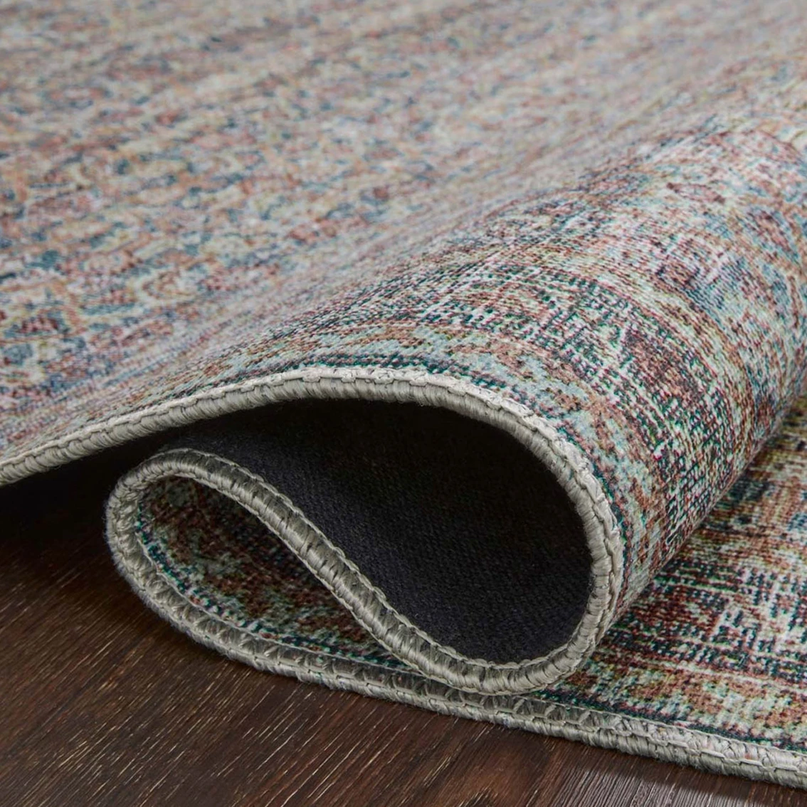 Discount ???? Loloi II Adrian Collection Denim/Multi Area Rug ???? 4 Discount ???? Loloi II Adrian Collection Denim/Multi Area Rug ???? - Image 2