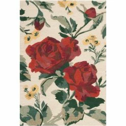 Promo ❤️ Martha Stewart Collection Rose Chintz Area Rug ????
