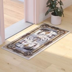 Best deal ???? Flash Furniture Edmund Collection Nautical Themed Area Rug With Jute Backing For Living Room, Bedroom, Entryway ⌛ -Mohawk Home Shop unnamed file 1330