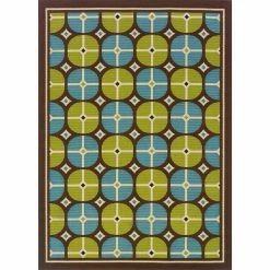 New ???? Oriental Weavers Caspian Area Rug Blue Green ⌛