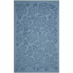 Discount ✨ Martha Stewart Collection Block Print Rose Area Rug ????