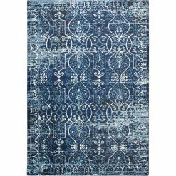 Best Pirce ???? Rizzy Home Panache Dark Blue Geometric Rug ????