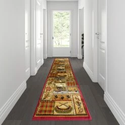Top 10 ???? Flash Furniture Gaylord Collection Wilderness Area Rug With Jute Backing For Indoor Use ????