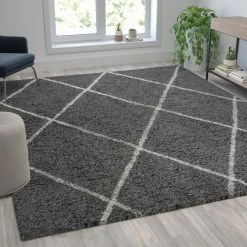 Wholesale ???? Flash Furniture Shag Style Diamond Trellis Area Rug ????