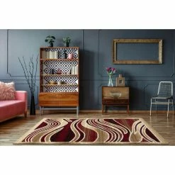 New ???? L'Baiet Nova Brown Graphic Rug ???? -Mohawk Home Shop unnamed file 1635
