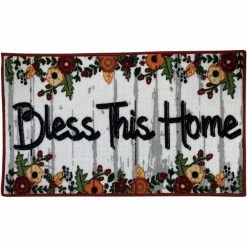 Deals ???? Chesapeake Merchandising Nylon Printed Rug With Latex Backing, Bless This House ✨