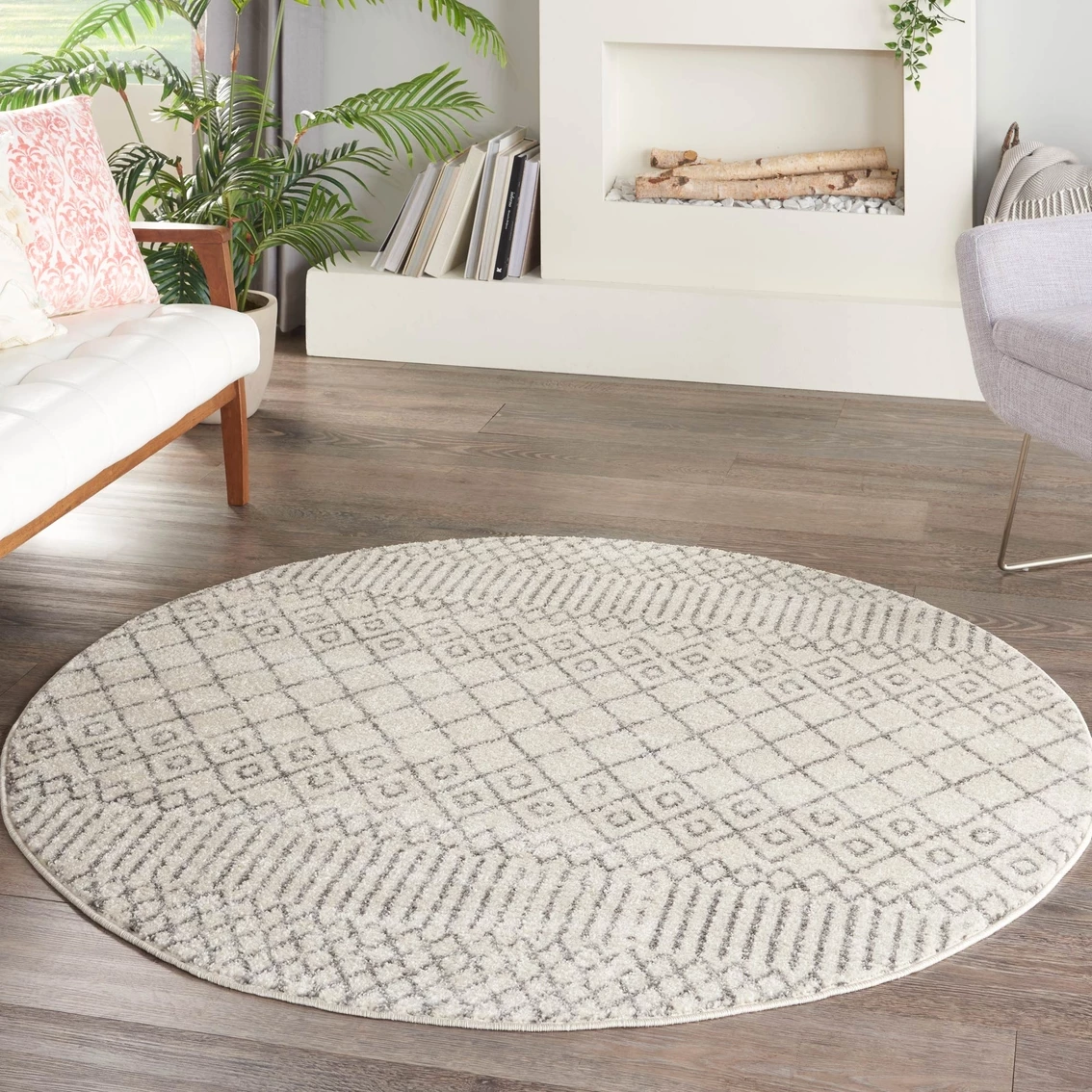 Best Pirce ⭐ Nourison Passion Round Geometric Rug ???? 4 Best Pirce ⭐ Nourison Passion Round Geometric Rug ???? - Image 2