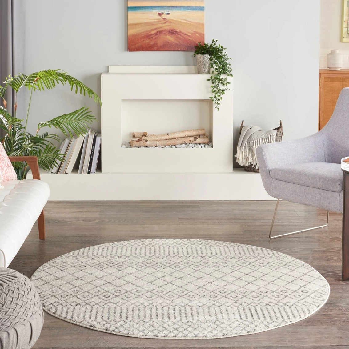 Best Pirce ⭐ Nourison Passion Round Geometric Rug ???? 5 Best Pirce ⭐ Nourison Passion Round Geometric Rug ???? - Image 3