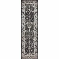 Promo ⭐ Rizzy Home Panache Black Border Rug ????