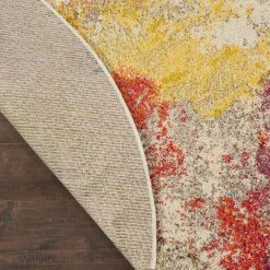 Best Pirce ✔️ Nourison Celestial CES12 IVMTC 4 Ft. Round Abstract Rug ???? -Mohawk Home Shop unnamed file 1887