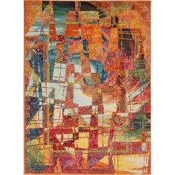 Cheapest ✔️ Nourison Celestial CES06 STGLS 5 Ft. 3 In. X 7 Ft. 3 In. Abstract Rug ⌛
