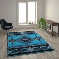 Outlet ???? Flash Furniture Mohave Collection Traditional Southwestern Style Area Rug - Olefin Fibers With Jute Backing ????