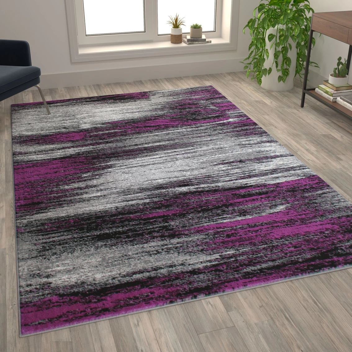 Hot Sale ???? Flash Furniture Rylan Collection Abstract Pattern Area Rug - Olefin Rug With Jute Backing - Living Room, Bedroom, & Entryway ❤️ 5 Hot Sale ???? Flash Furniture Rylan Collection Abstract Pattern Area Rug - Olefin Rug With Jute Backing - Living Room, Bedroom, & Entryway ❤️ - Image 3