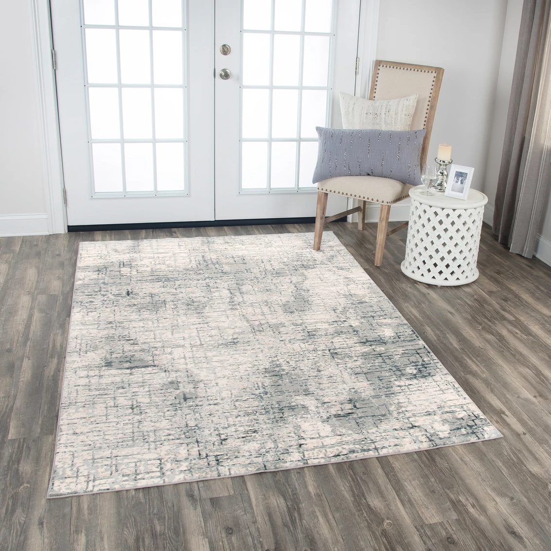 Brand new ???? Rizzy Home Chelsea Light Grey Abstract Area Rug ✔️ 8 Brand new ???? Rizzy Home Chelsea Light Grey Abstract Area Rug ✔️ - Image 6
