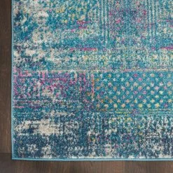 New ???? Nourison Passion PSN38 Blue 2 Ft. 2 In. X 7 Ft. 6 In. Persian Rug ???? -Mohawk Home Shop unnamed file 2140