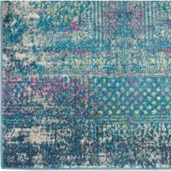 New ???? Nourison Passion PSN38 Blue 2 Ft. 2 In. X 7 Ft. 6 In. Persian Rug ???? -Mohawk Home Shop unnamed file 2142