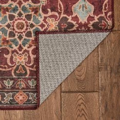 Brand new ???? Linon Washable Rug Neil Garnet/Ivory 2 Ft. X 8 Ft. ???? -Mohawk Home Shop unnamed file 2263