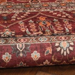 Brand new ???? Linon Washable Rug Neil Garnet/Ivory 2 Ft. X 8 Ft. ???? -Mohawk Home Shop unnamed file 2264