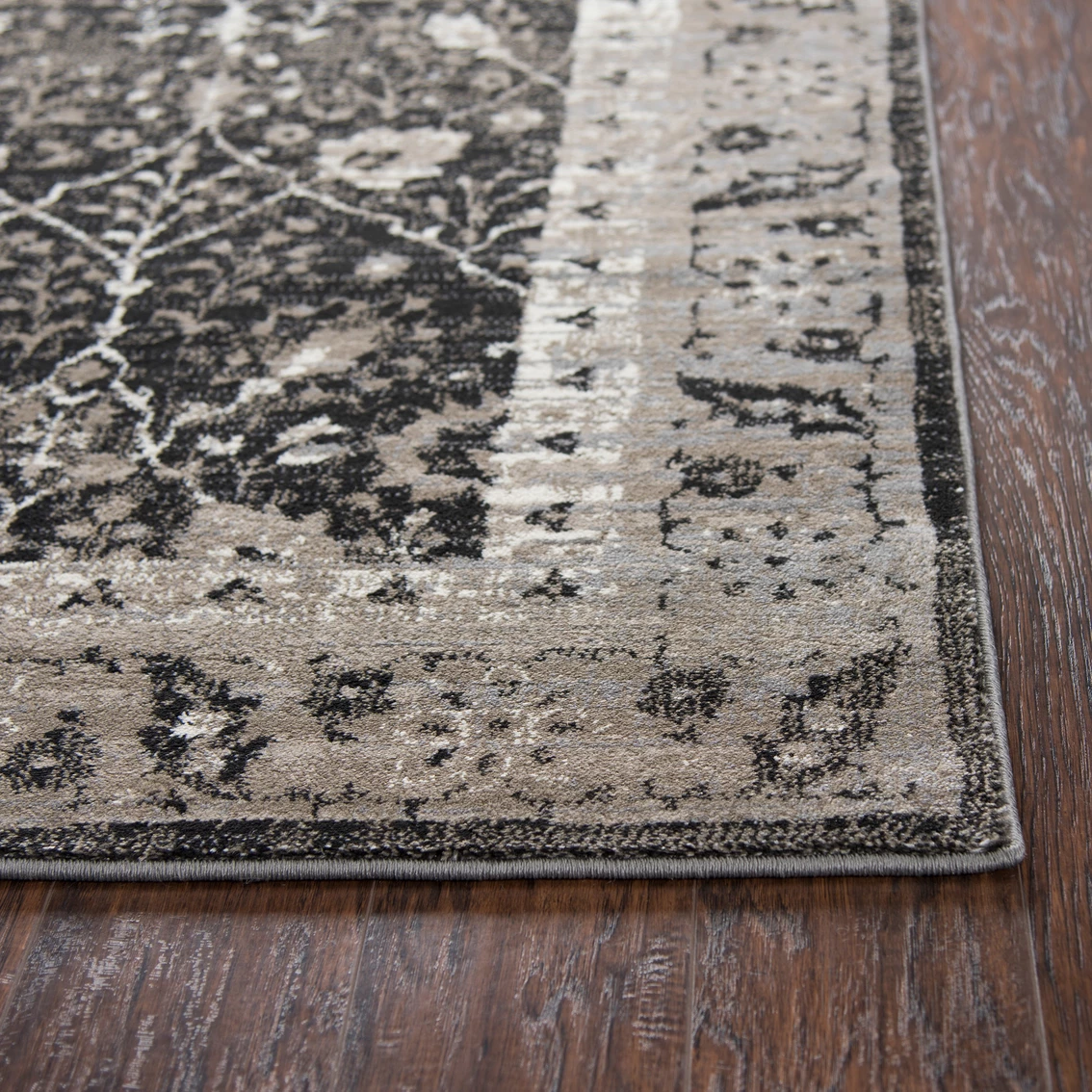 Outlet ???? Rizzy Home Panache Black Border Rug ???? 6 Outlet ???? Rizzy Home Panache Black Border Rug ???? - Image 4
