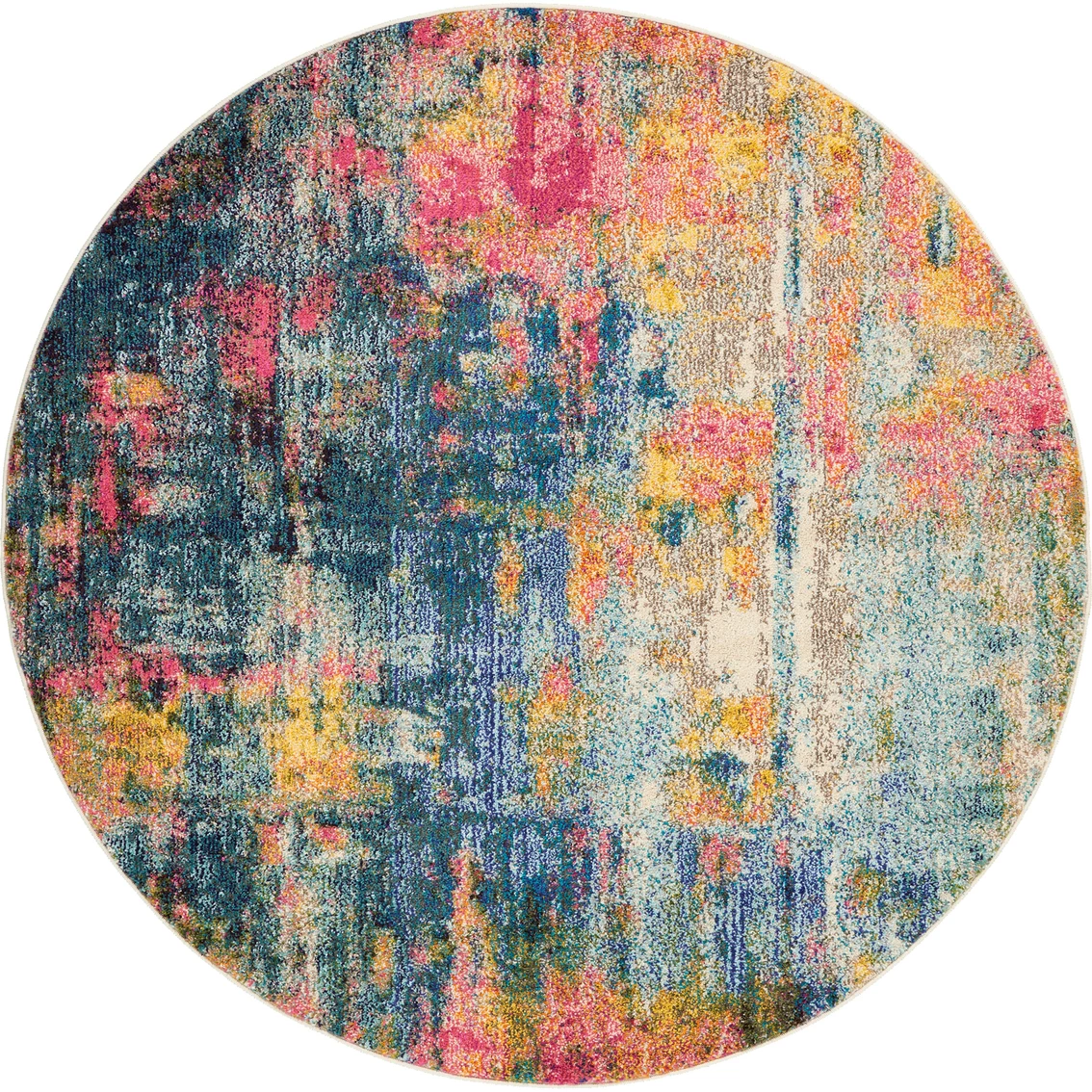Flash Sale ⭐ Nourison Celestial Round Abstract Rug ???? 3 Flash Sale ⭐ Nourison Celestial Round Abstract Rug ????