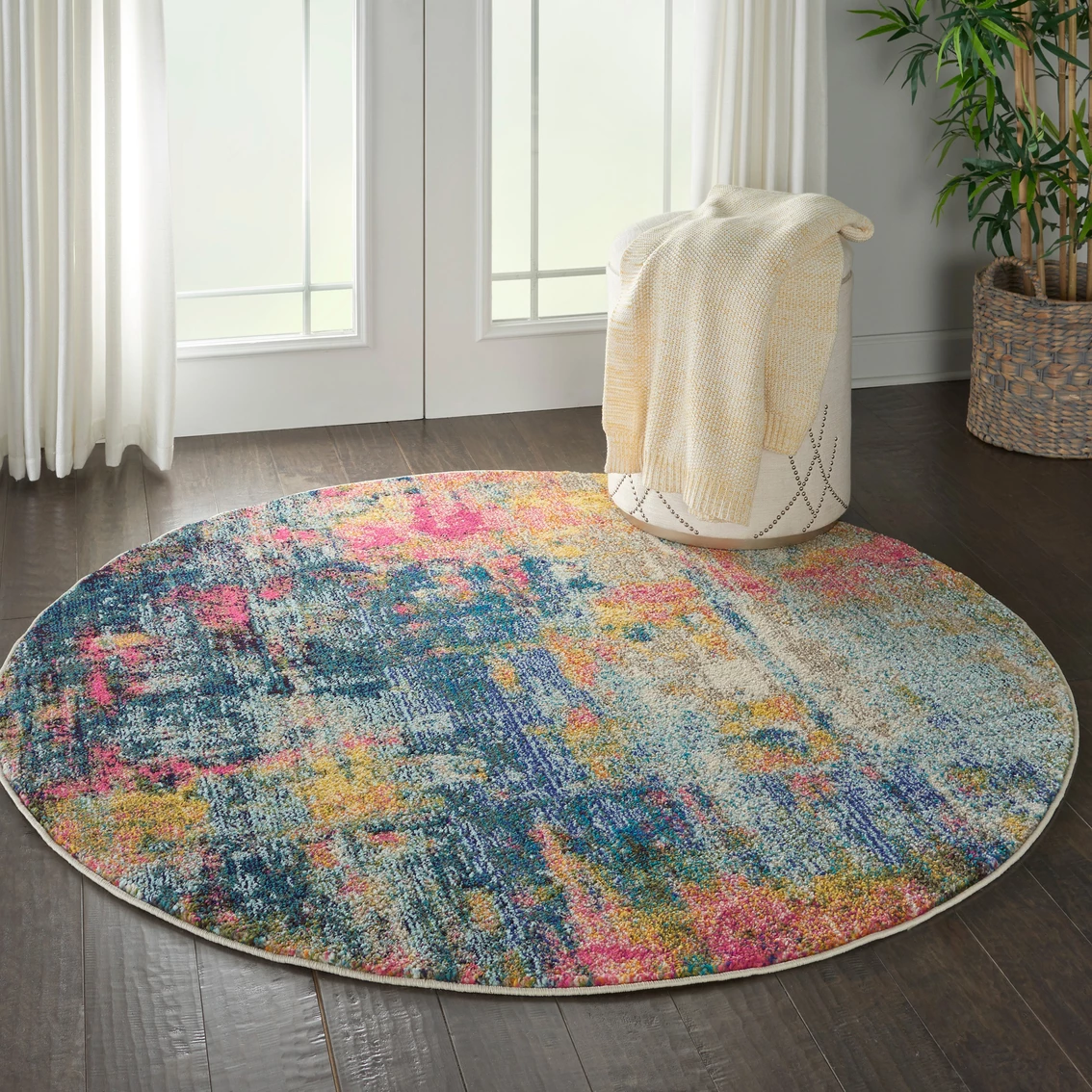 Flash Sale ⭐ Nourison Celestial Round Abstract Rug ???? 5 Flash Sale ⭐ Nourison Celestial Round Abstract Rug ???? - Image 3
