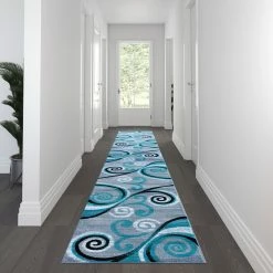 Deals ???? Flash Furniture Valli Collection Modern Abstract Pattern Area Rug - Olefin Rug With Jute Backing For Hallway, Entryway, Bedroom, Living Room ????