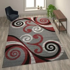 Deals ???? Flash Furniture Valli Collection Modern Abstract Pattern Area Rug - Olefin Rug With Jute Backing For Hallway, Entryway, Bedroom, Living Room ???? -Mohawk Home Shop unnamed file 2322