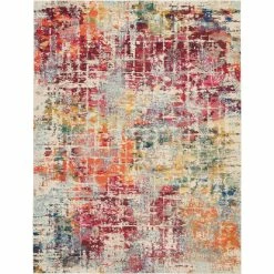 Best reviews of ✨ Nourison Celestial CES13 PNMTC 5 Ft. 3 In. X 7 Ft. 3 In. Abstract Rug ????