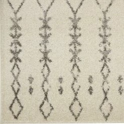 New ???? Nourison Passion PSN40 Ivory Gray 2 Ft. 2 In. X 7 Ft. 6 In. Geometric Rug ???? -Mohawk Home Shop unnamed file 2678