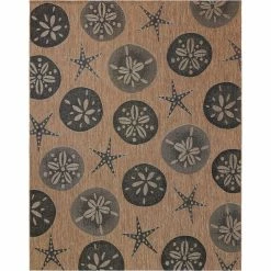 Coupon ???? Gertmenian Paseo Starfish Aqua 63x84 Outdoor Rug ????
