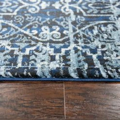 Hot Sale ✨ Rizzy Home Panache Dark Blue Geometric 2 Ft. 3 In. X 7 Ft. 7 In. Rug ❤️ -Mohawk Home Shop unnamed file 2846