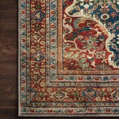 Buy ???? Loloi Layla Printed Blue & Spice Persian Style Rug ???? -Mohawk Home Shop unnamed file 2854