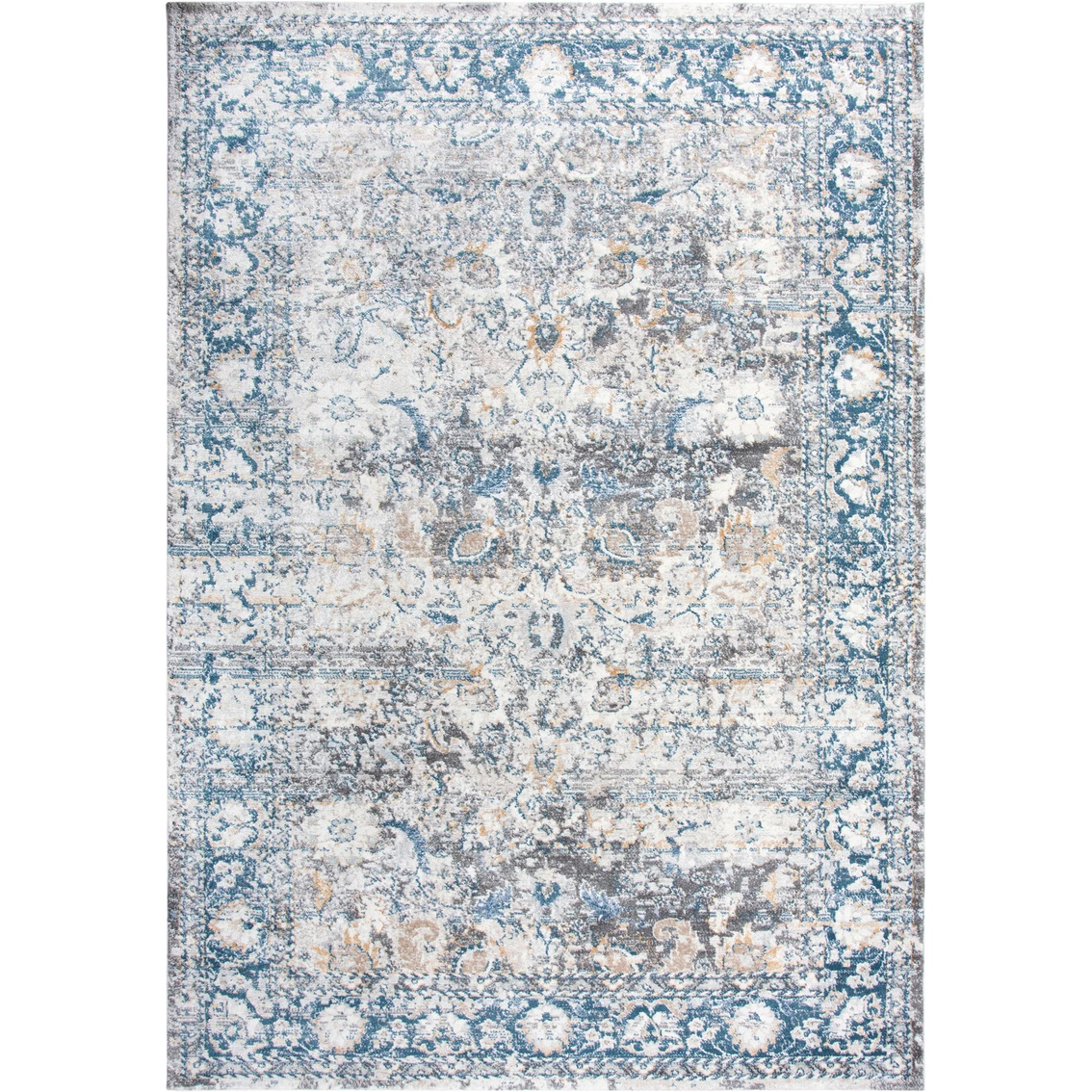 Flash Sale ⌛ Rizzy Home Bristol Blue Border Area Rug ???? 3 Flash Sale ⌛ Rizzy Home Bristol Blue Border Area Rug ????