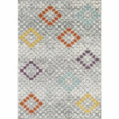 Buy ???? L'Baiet Olivia Grey Geometric Rug ????