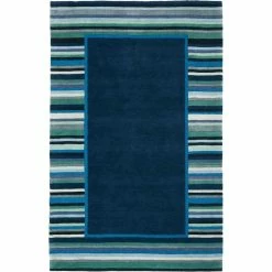 New ???? Martha Stewart Collection Striped Border Area Rug ✨ -Mohawk Home Shop unnamed file 327