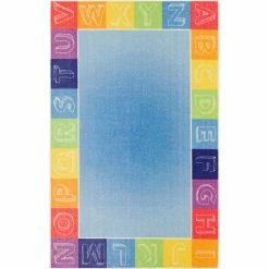 Cheap ???? Mohawk Home Alphabet Border Medium Area Rug ????