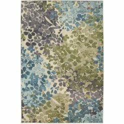 New ???? Mohawk Home Radiance Aqua Rug ????