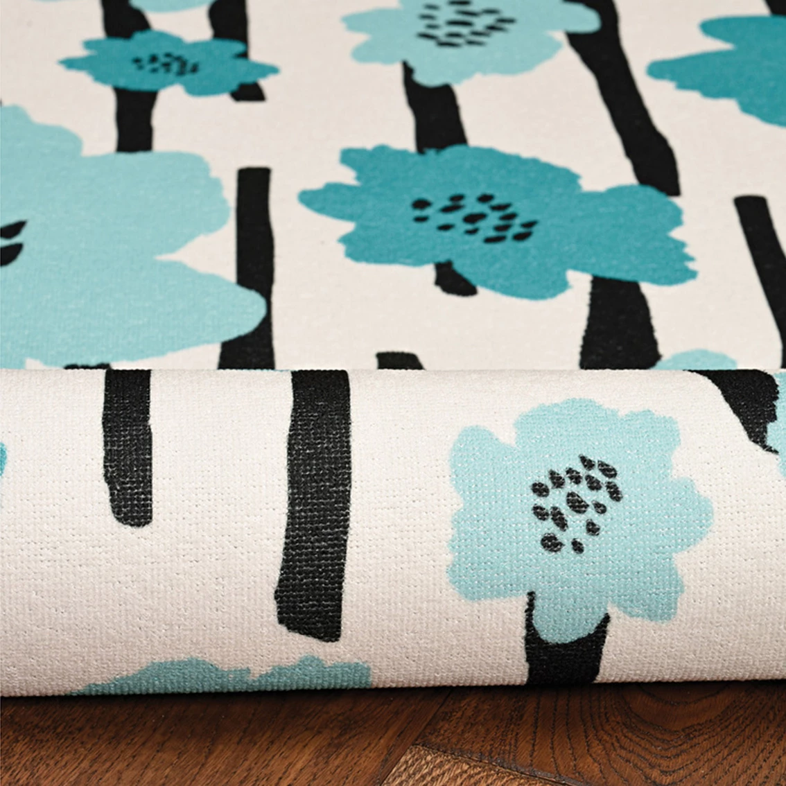 Brand new ❤️ Linon Laurel Ivory/Blue 2 X 8 Ft. Washable Rug ???? 7 Brand new ❤️ Linon Laurel Ivory/Blue 2 X 8 Ft. Washable Rug ???? - Image 5