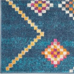 Deals ???? Nourison Passion PSN44 Navy 2 Ft. 2 In. X 7 Ft. 6 In. Tribal Rug ???? -Mohawk Home Shop unnamed file 3462