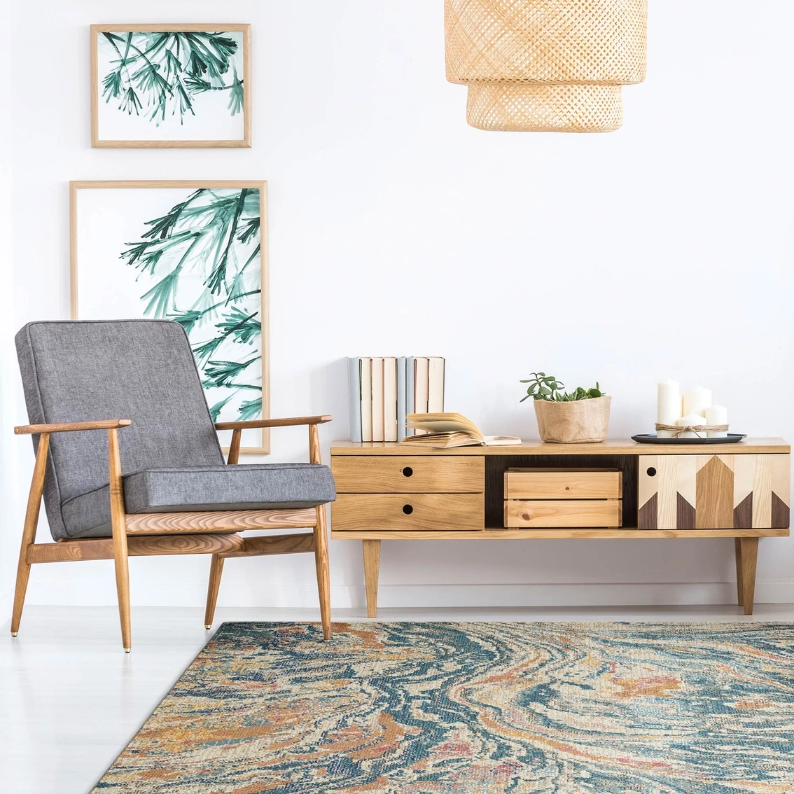 Hot Sale ???? Kaleen Dasha Mulit Colored 6 Ft. 7 In. Round Rug ???? 6 Hot Sale ???? Kaleen Dasha Mulit Colored 6 Ft. 7 In. Round Rug ???? - Image 4