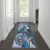 Brand new ???? Flash Furniture Jubilee Collection Modern Abstract Pattern Area Rug - Olefin Rug With Jute Backing - Living Room, Bedroom, & Family Room ????