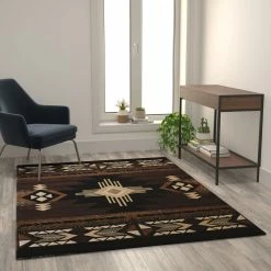 Promo ✨ Flash Furniture Mohave Collection Traditional Southwestern Style Area Rug - Olefin Fibers With Jute Backing ???? -Mohawk Home Shop unnamed file 41