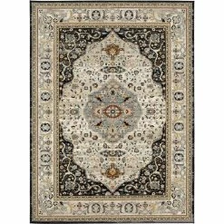 Best Sale ???? Karastan Chronos Black Rug ????