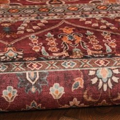 Best Sale ???? Linon Neil Garnet Washable Rug ???? -Mohawk Home Shop unnamed file 442