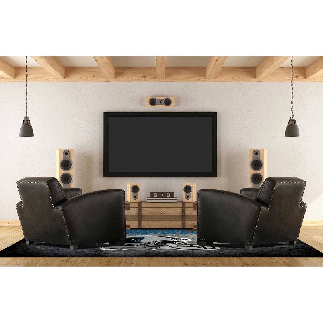 Buy ???? Imperial NFL Football Distressed Area Rug ❤️ 5 Buy ???? Imperial NFL Football Distressed Area Rug ❤️ - Image 3