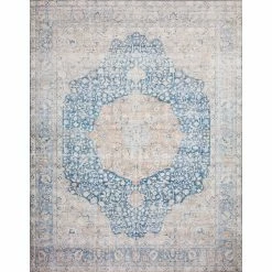 Buy ???? Loloi Layla Printed Blue Orange Persian Style Rug ????