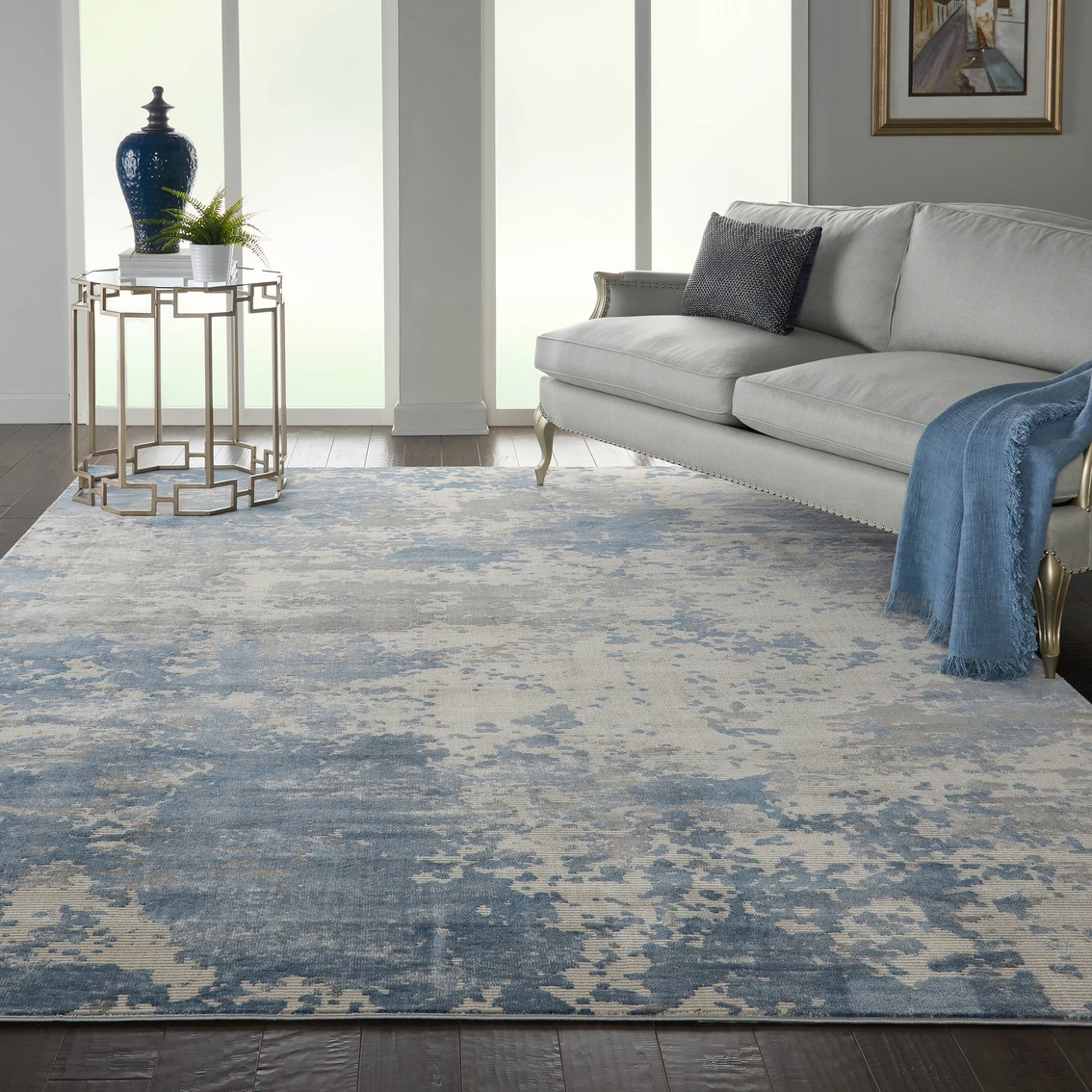 New ???? Nourison Rustic Textures RUS08 Abstract Area Rug ✨ 6 New ???? Nourison Rustic Textures RUS08 Abstract Area Rug ✨ - Image 4